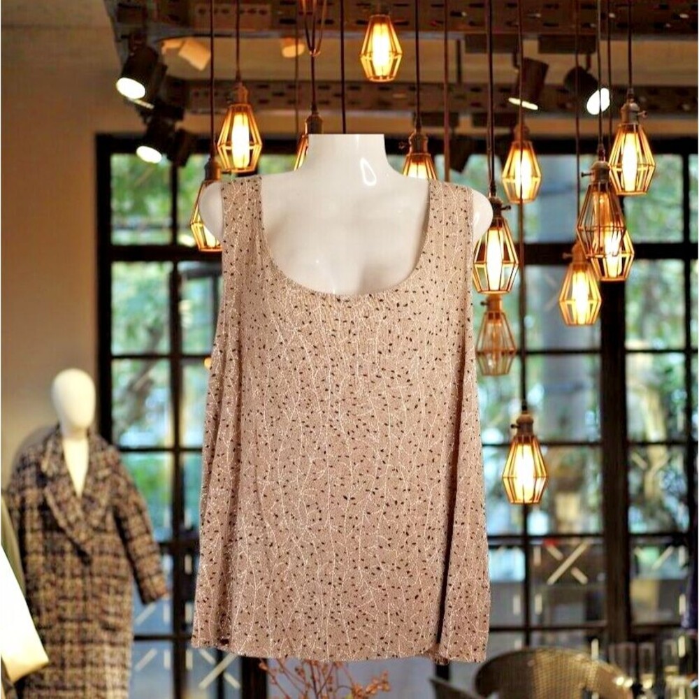 Onyx Nite Women's Top Sparkle Event Ready Elegant Liquid Knit Sleeveless Size 3X